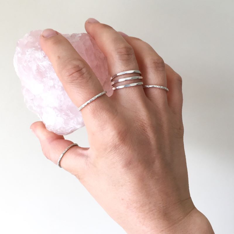 Three Layer Ring in Sterling Silver