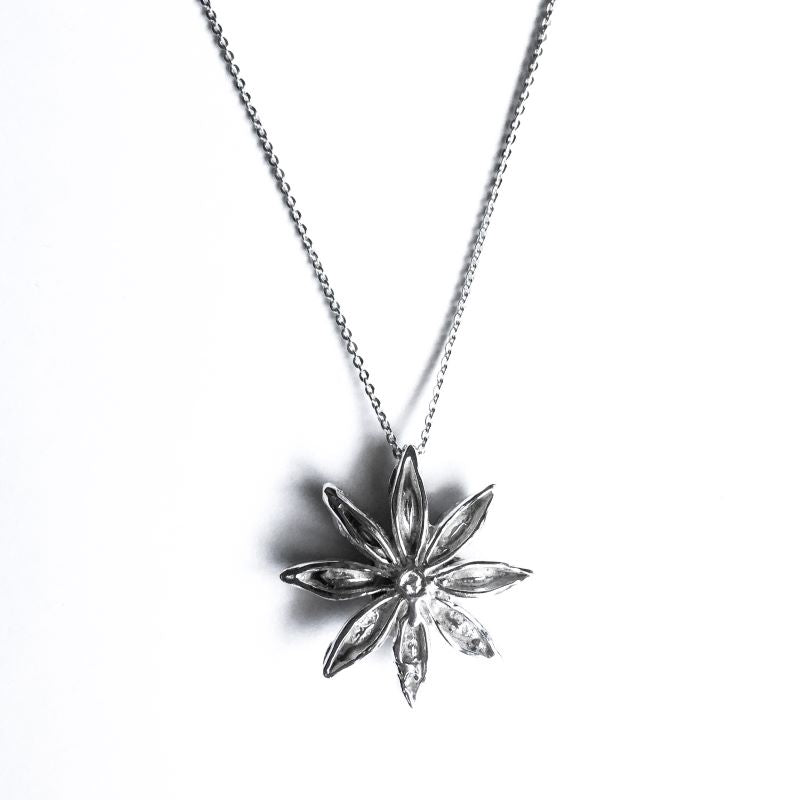 Anise Star Necklace in Sterling Silver