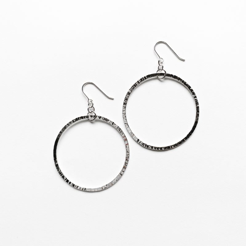 Medium Circles Earrings in Sterling Silver